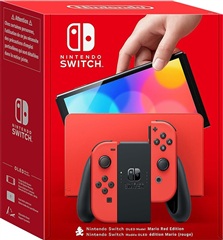Switch Console, 64GB OLED Mario Rood + Rood Joy-Con, Met Doos